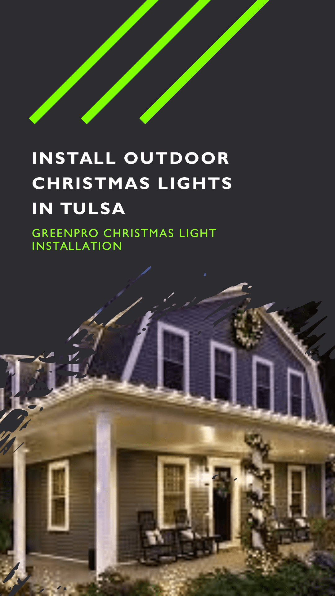 Install Outdoor Christmas Lights in Tulsa